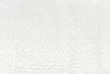 White on White Snowflake Fabric, Item No. 23838