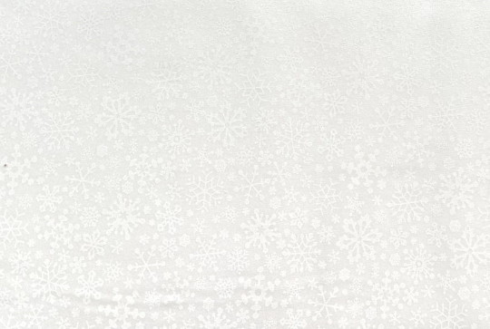 White on White Snowflake Fabric, Item No. 23838