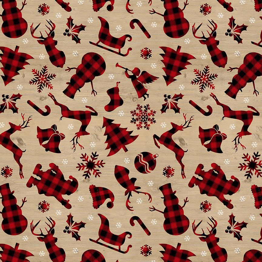 Buffalo Plaid Christmas Fabric, Item No. 23845
