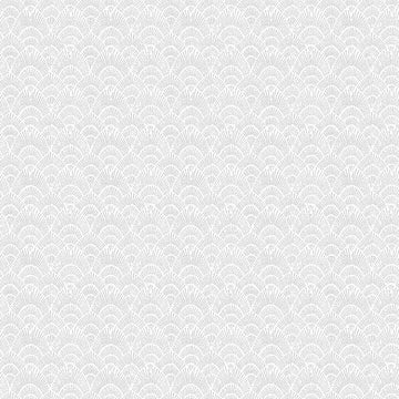 White on White Scallop Fabric, Item No. 23848