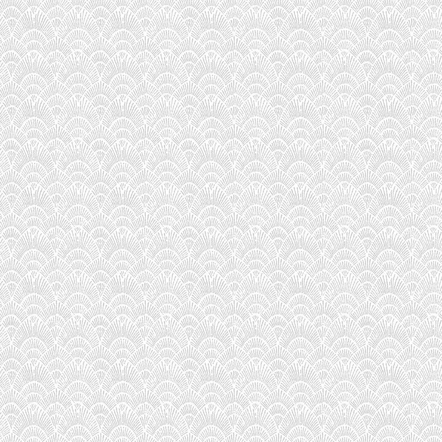 White on White Scallop Fabric, Item No. 23848