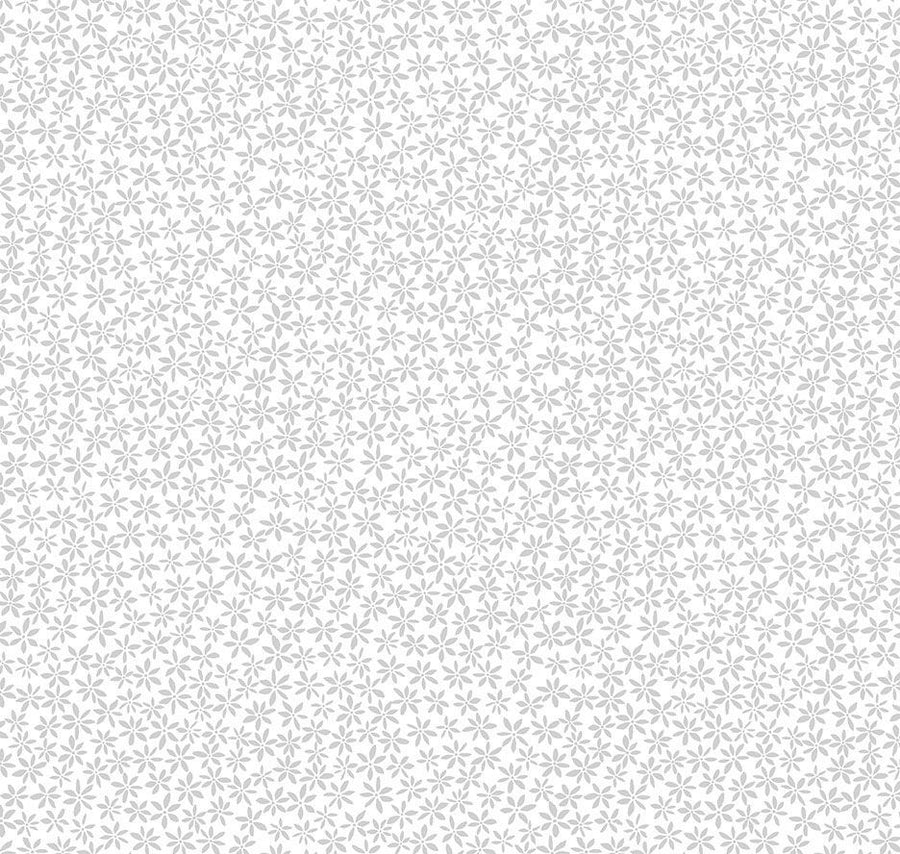 White on White Floral Fabric, Item No. 23854