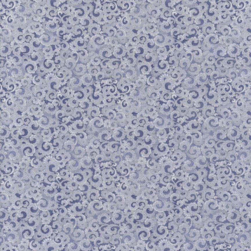 Mist Blue Gray Metallic Fabric, Item No. 23855