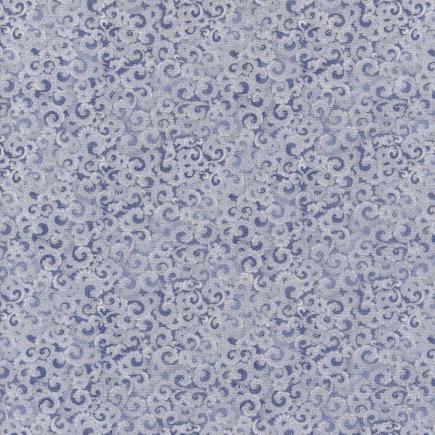 Mist Blue Gray Metallic Fabric, Item No. 23855