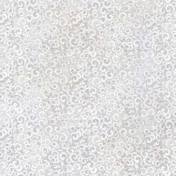 White and Silver Metallic Fabric, Item No. 23857