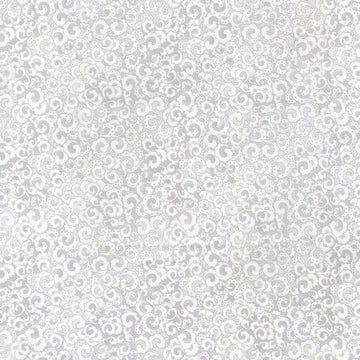 White and Silver Metallic Fabric, Item No. 23857