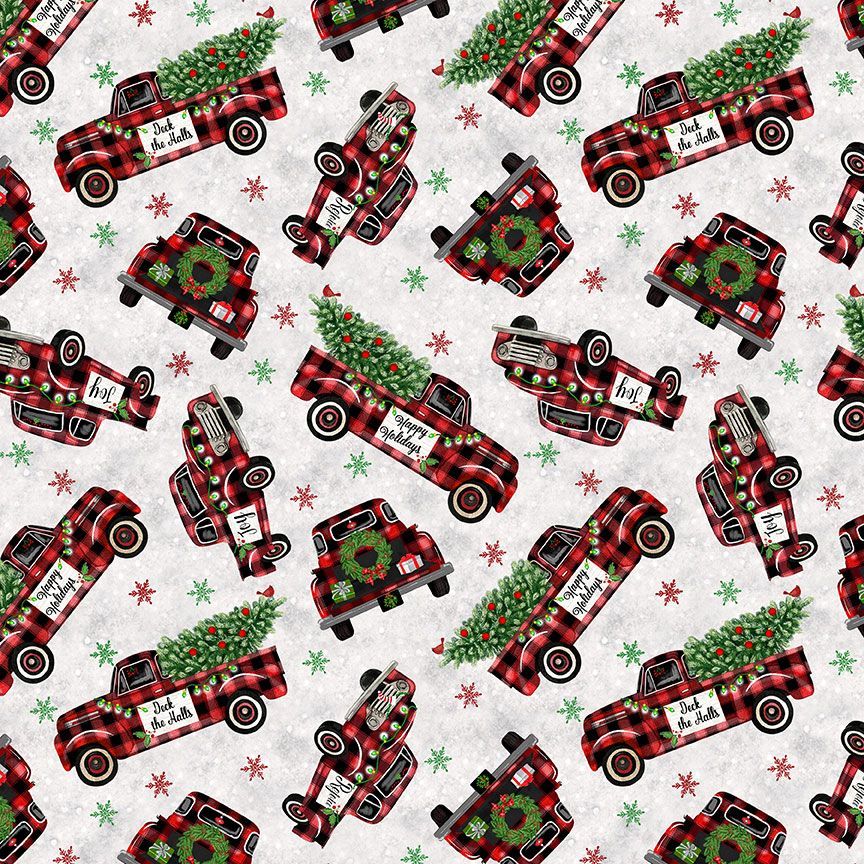 Christmas Truck Fabric, Item No. 23860
