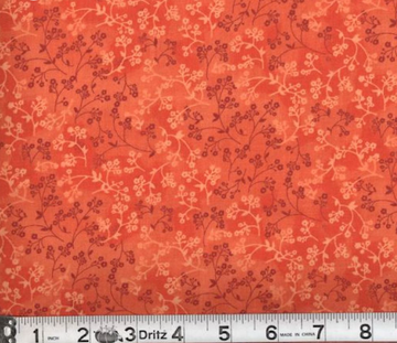 Orange Flower Fabric, Item No. 24021
