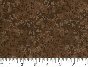 Brown Floral Fabric, Item No. 24023