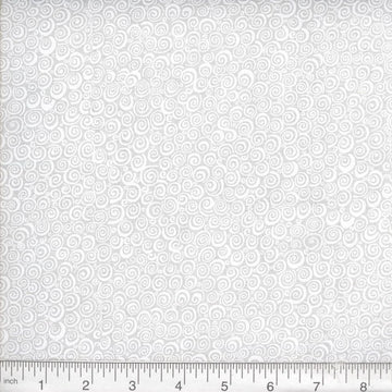 White on White Swirl Fabric, Item No. 24166