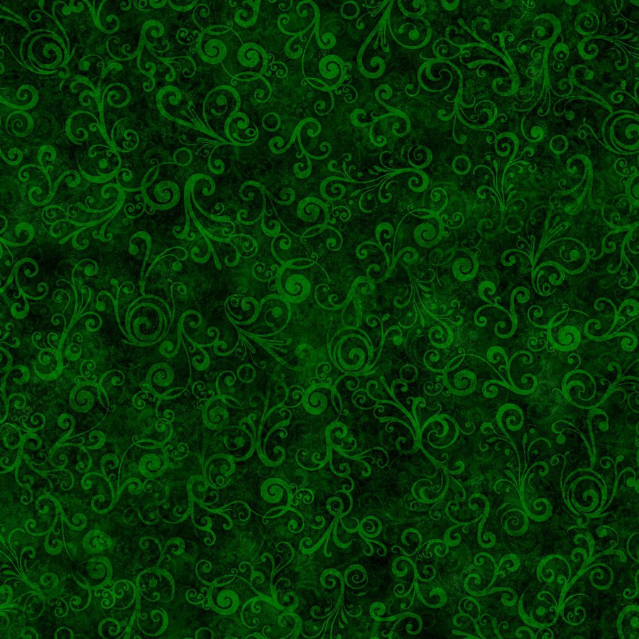 Green Swirl Fabric, Item No. 24252