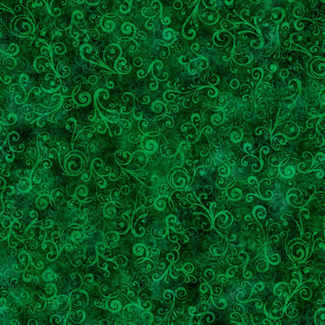 Green Swirl Fabric, Item No. 24253