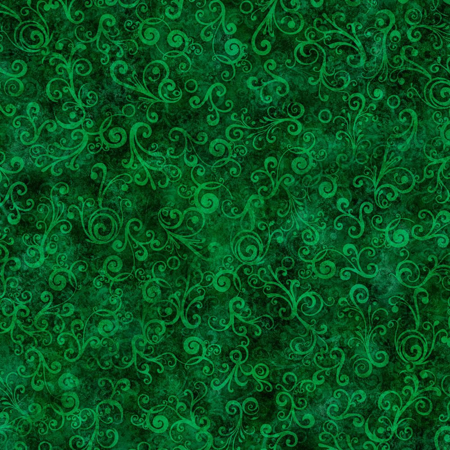 Green Swirl Fabric, Item No. 24253