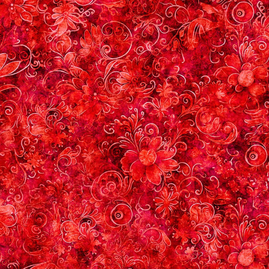 Red Swirl Fabric, Item No. 24298