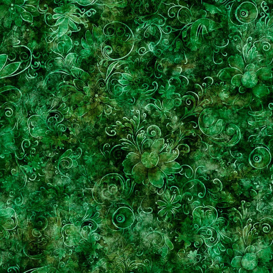 Green Swirl Fabric, Item No. 24299
