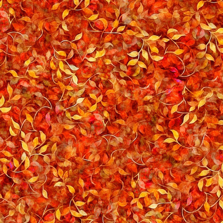 Orange Vine Fabric, Item No. 25151