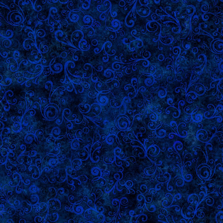 Blue Swirl Fabric, Item No. 25234
