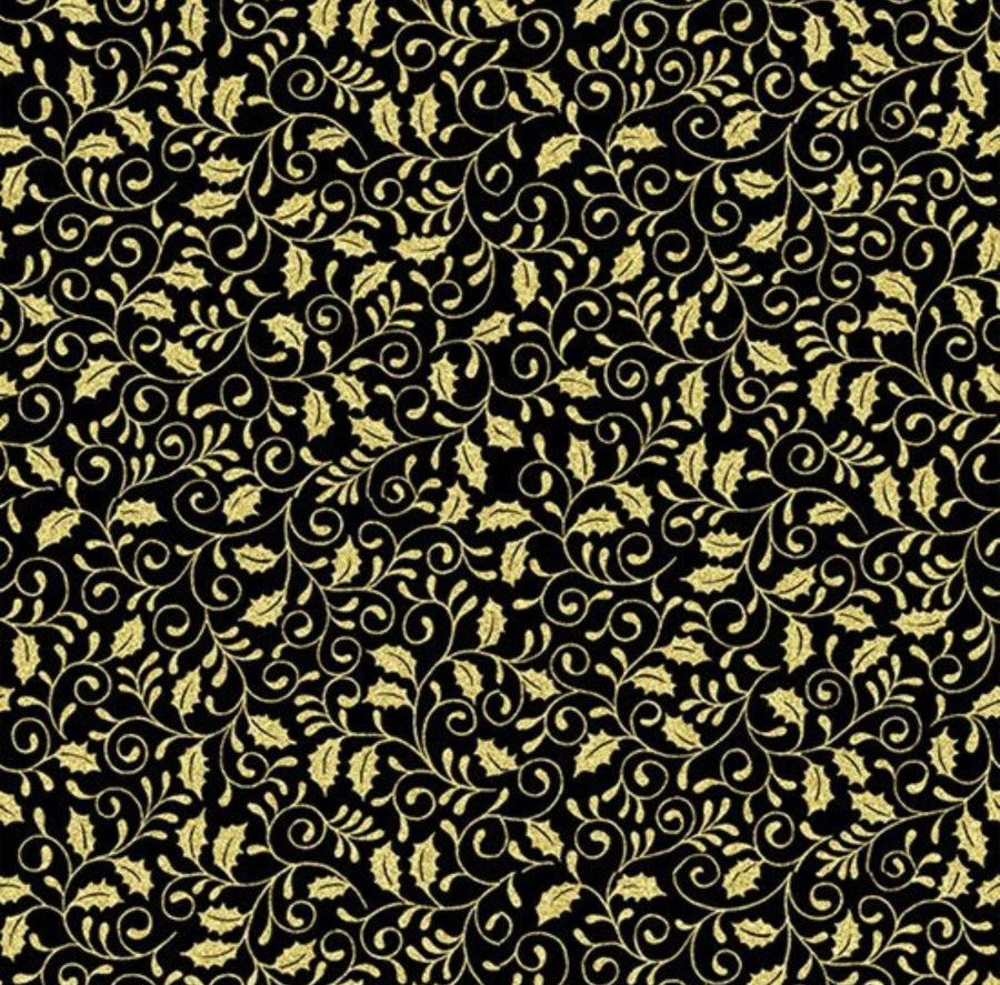 Black and Gold Fabric, Item No 23695