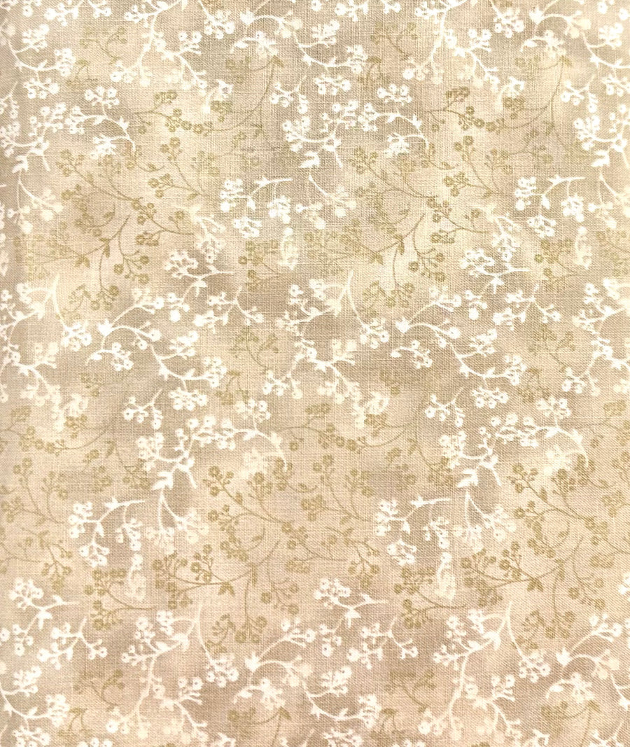 Off White Floral Fabric, Item No. 20118