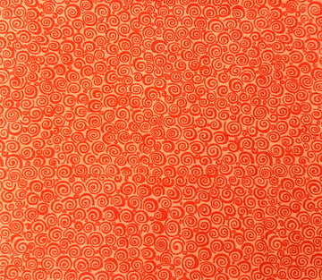 Orange Swirl Fabric, Item No. 20224