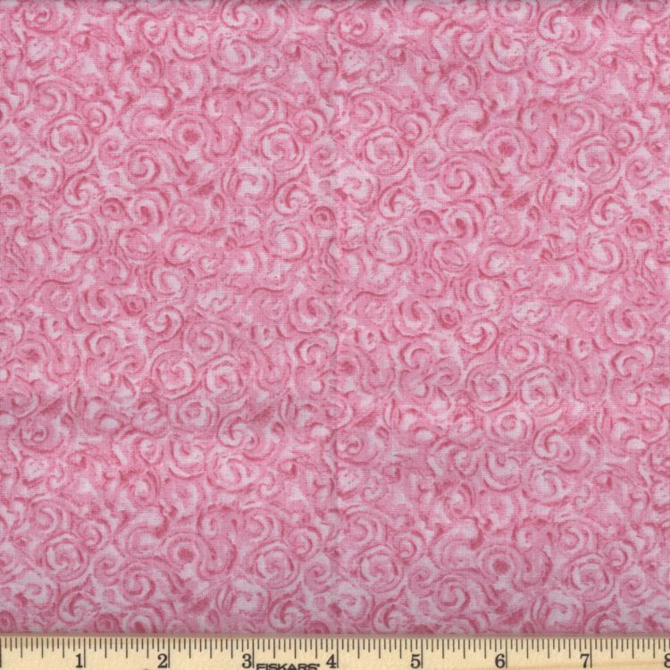 Pink Swirl Fabric, Item No. 15092
