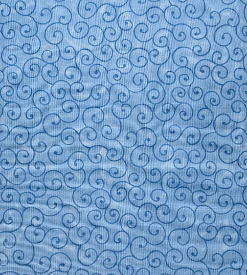 Blue Swirl Fabric, Item No. 16145