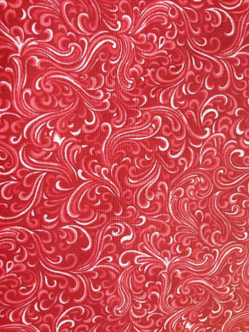 Red Swirl Fabric, Item No. 16404
