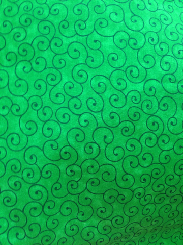 Green Swirl Fabric, Item No. 16411