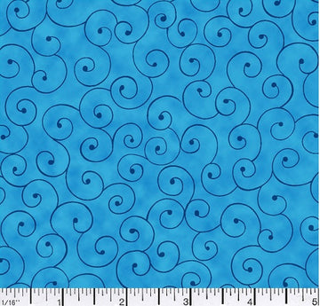 Turquoise Blue Fabric, Item No. 17043