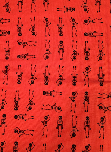 Skeleton Halloween Fabric by Moda