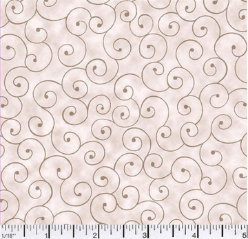 Off White Swirl Fabric, Item No. 17262