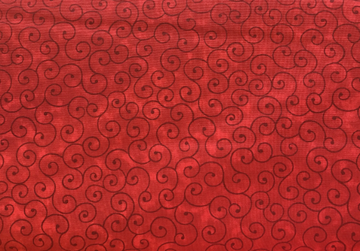 Ruby Red Swirl Fabric, Item No. 17264