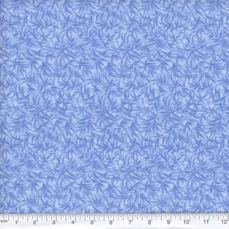Blue Bamboo Print Fabric