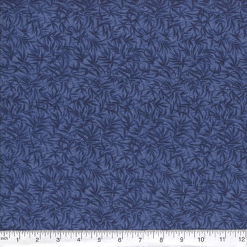 Navy Blue Bamboo Print Fabric