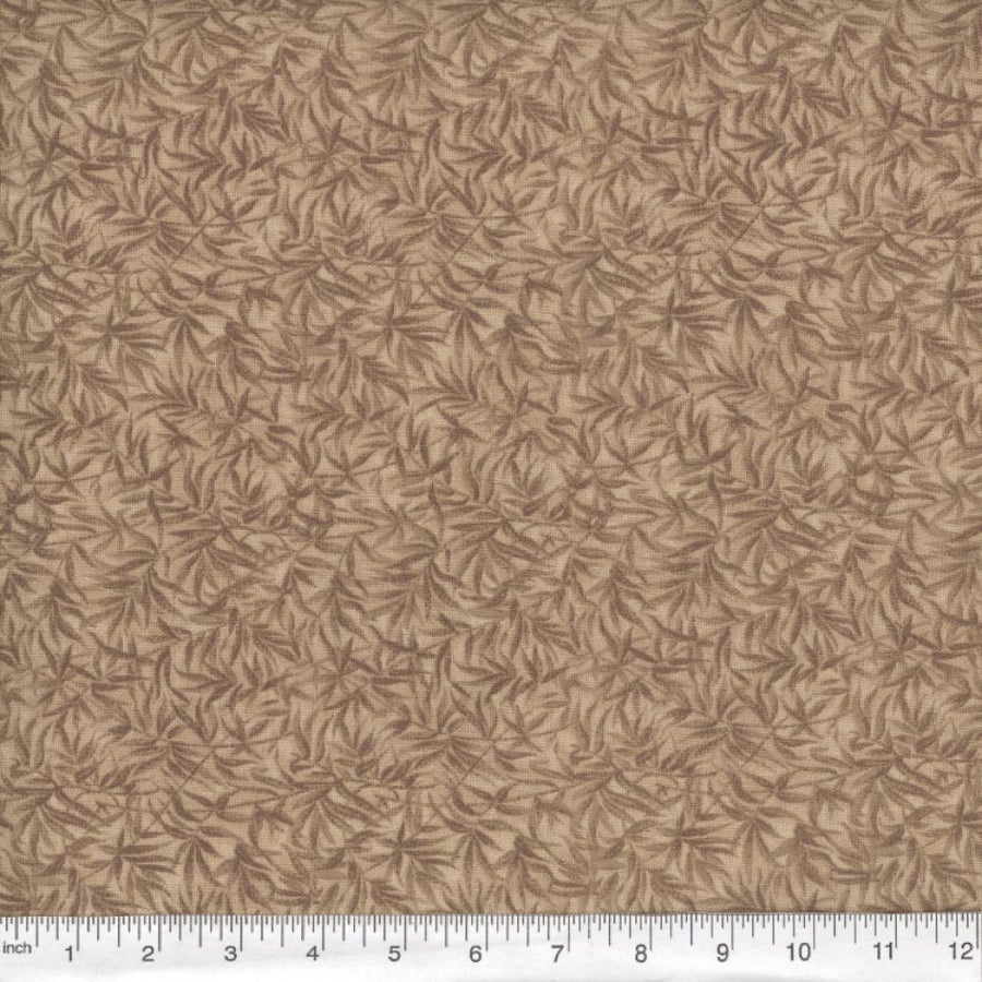 Brown Bamboo Print Fabric