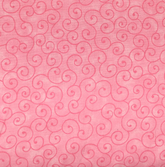 Pink Swirl Fabric, Item No. 19218