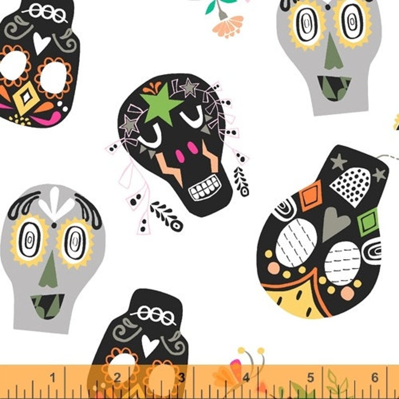 Sugar Skulls Fabric by Windham Fabrics