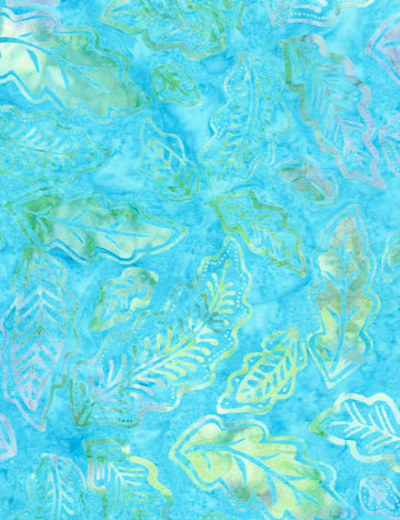 Turquoise Blue Batik Fabric