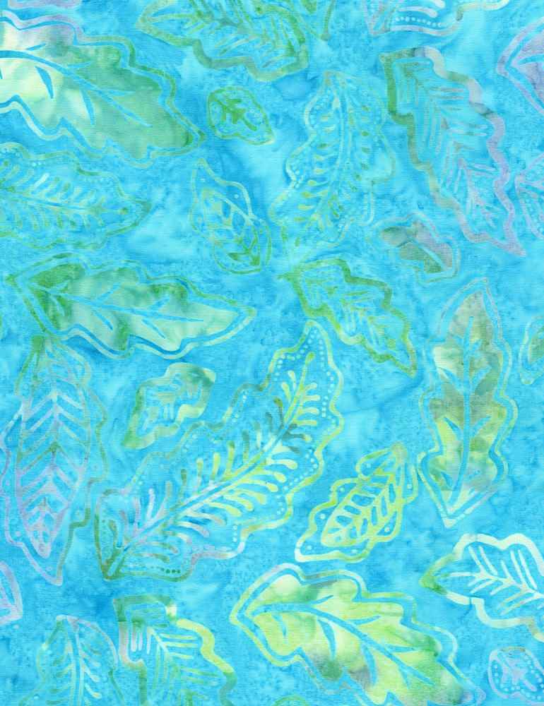 Turquoise Blue Batik Fabric