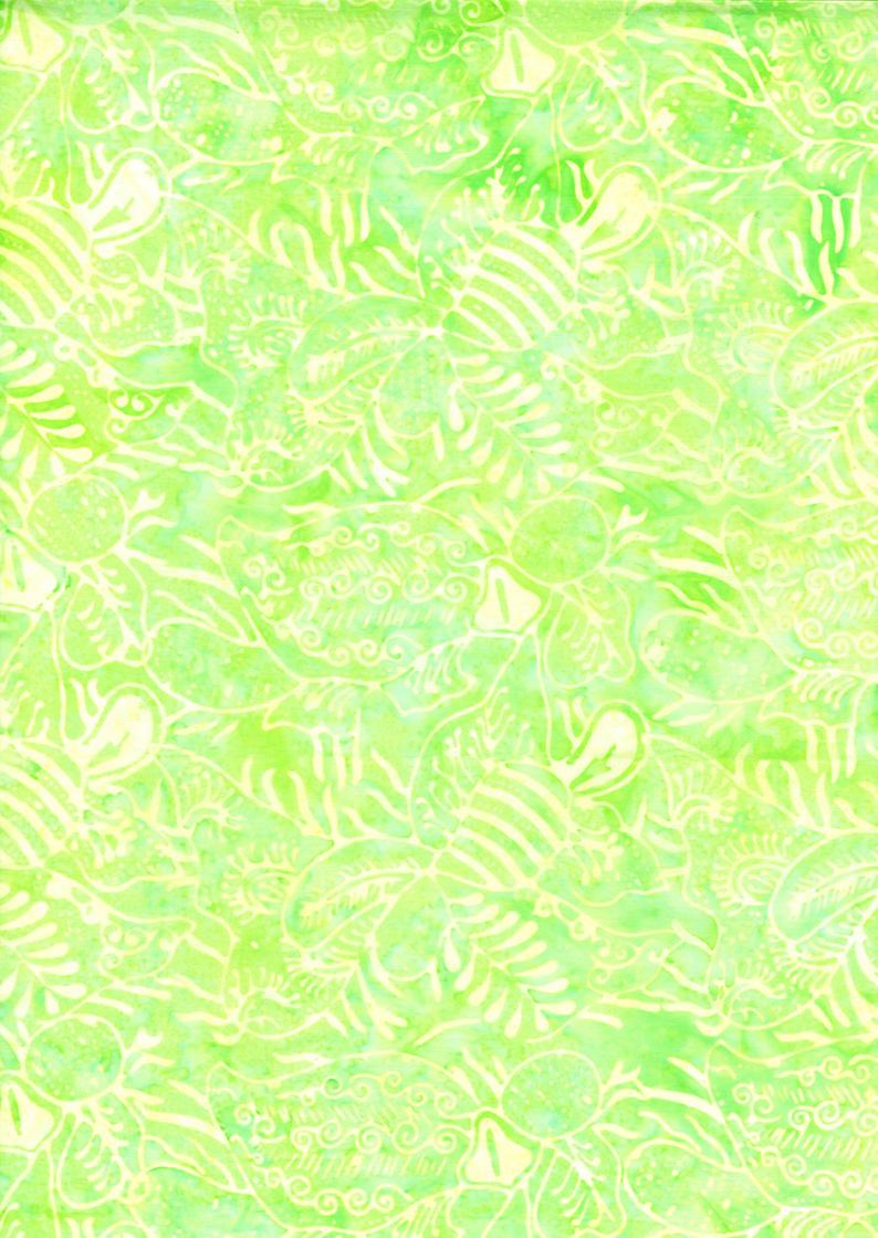 Dew Green Batik Fabric
