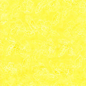 Lemon Yellow Batik Fabric