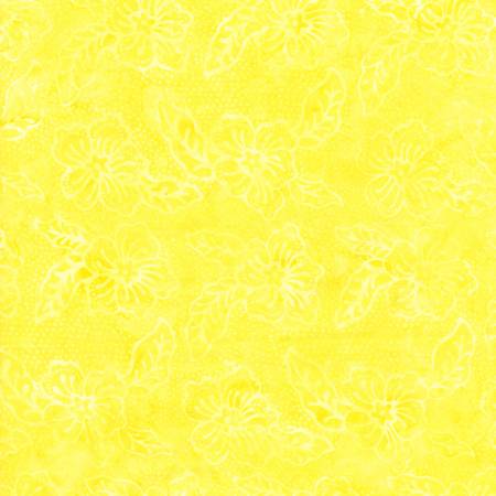 Lemon Yellow Batik Fabric