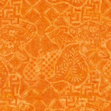 Pumpkin Batik Fabric