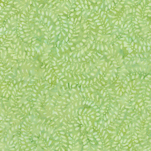 Leaf Green Batik Fabric