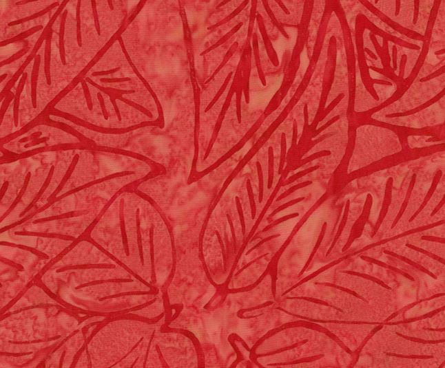 Apple Red Batik Fabric