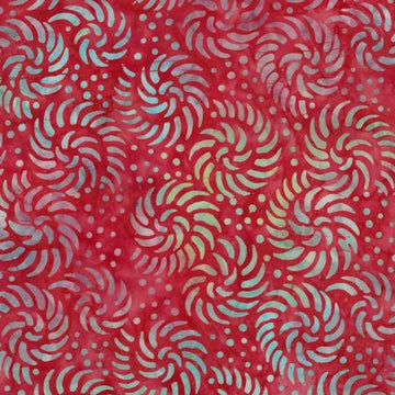 Cranberry Red Batik Fabric