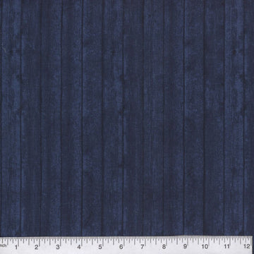 Navy Blue Wood Plank Look Fabric, Item No. 20458