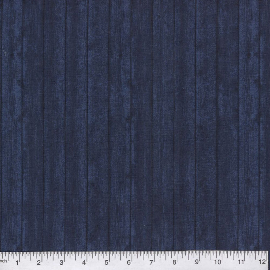 Navy Blue Wood Plank Look Fabric, Item No. 20458