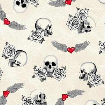 Skulls Fabric by Windham Fabrics