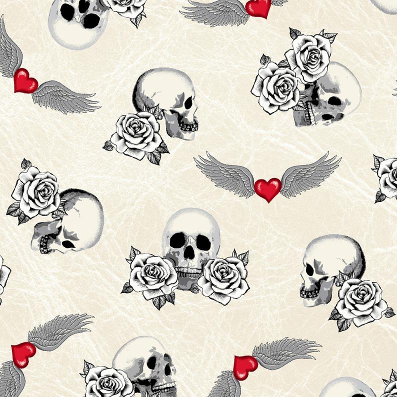 Skulls Fabric by Windham Fabrics